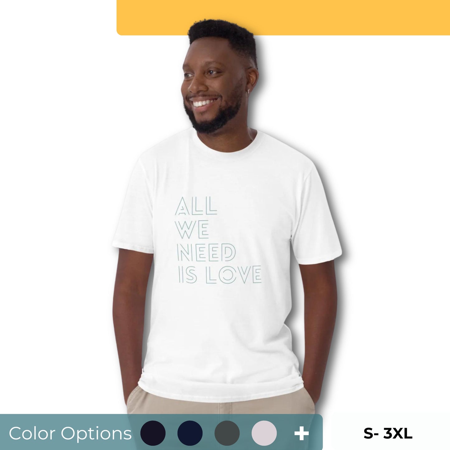 Men’s "All We Need Is Love" Relaxed T-Shirt