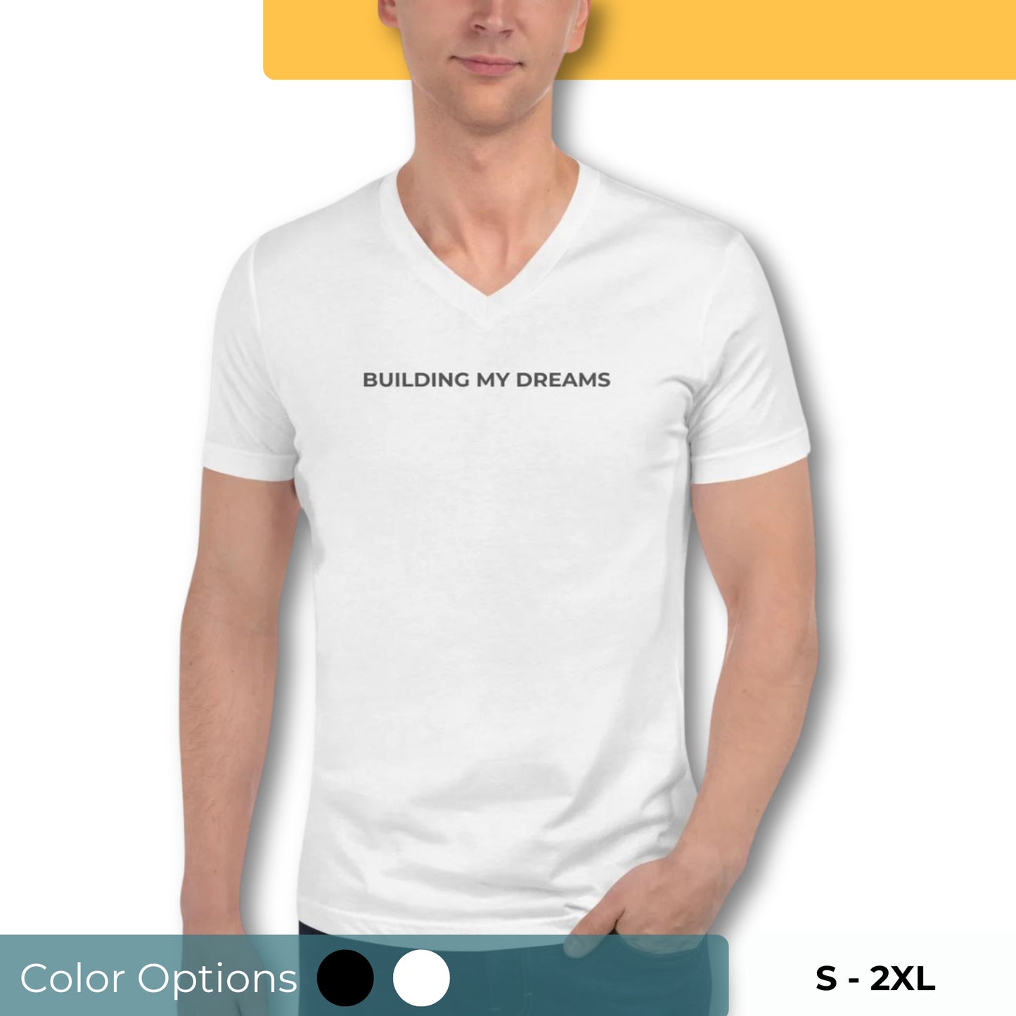 Building My Dreams | Men’s V-Neck Tee