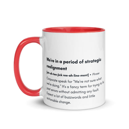 "Strategic Realignment" Mug – Corporate Jargon Humor