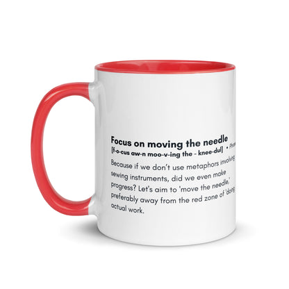 "Moving the Needle" Mug – Corporate Sarcasm Served Hot