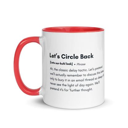 "Authenticity in Every Sip" Two-Tone Mug – Circle Back with Humor