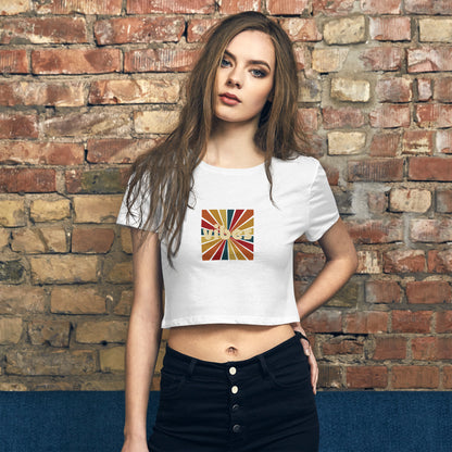 Women’s Retro Vibes Graphic Crop Top | Expressive & Trendy