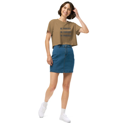 Women’s Authentic Expression Crop Top - Be You, Unapologetically