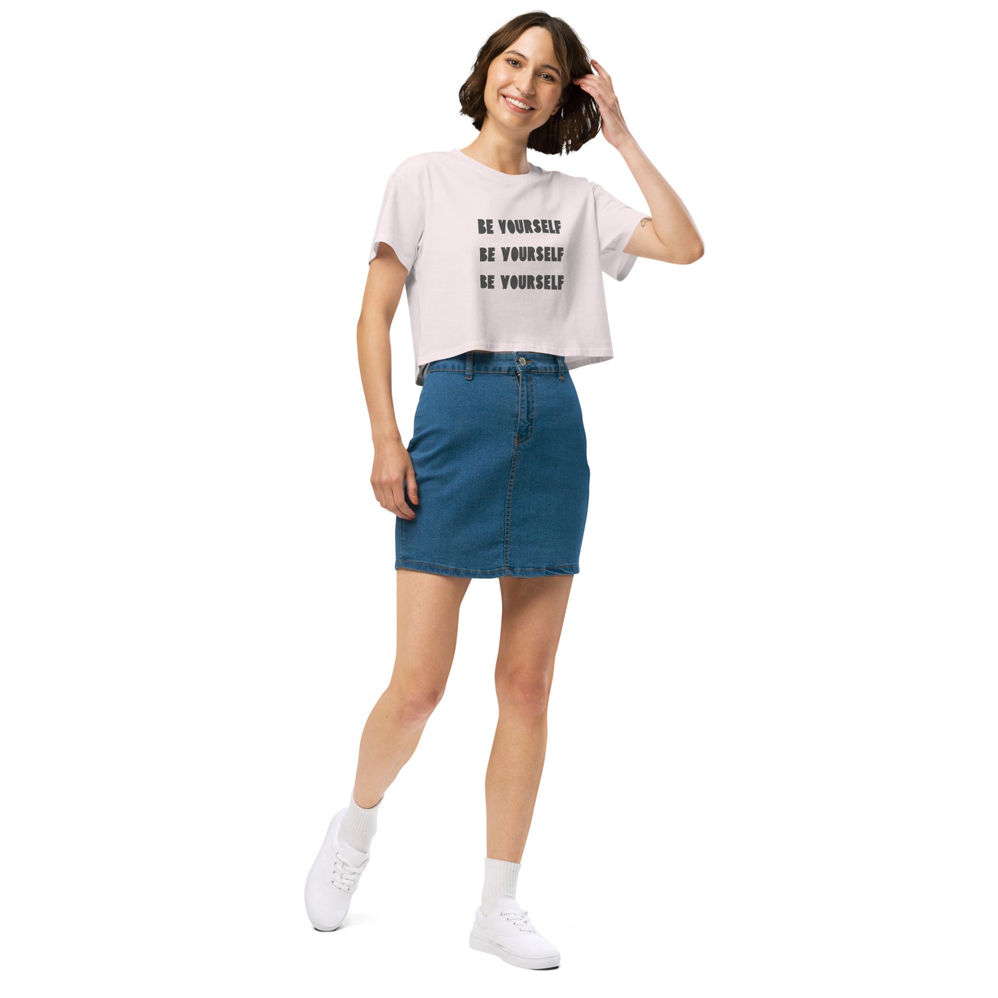 Women’s Authentic Expression Crop Top - Be You, Unapologetically