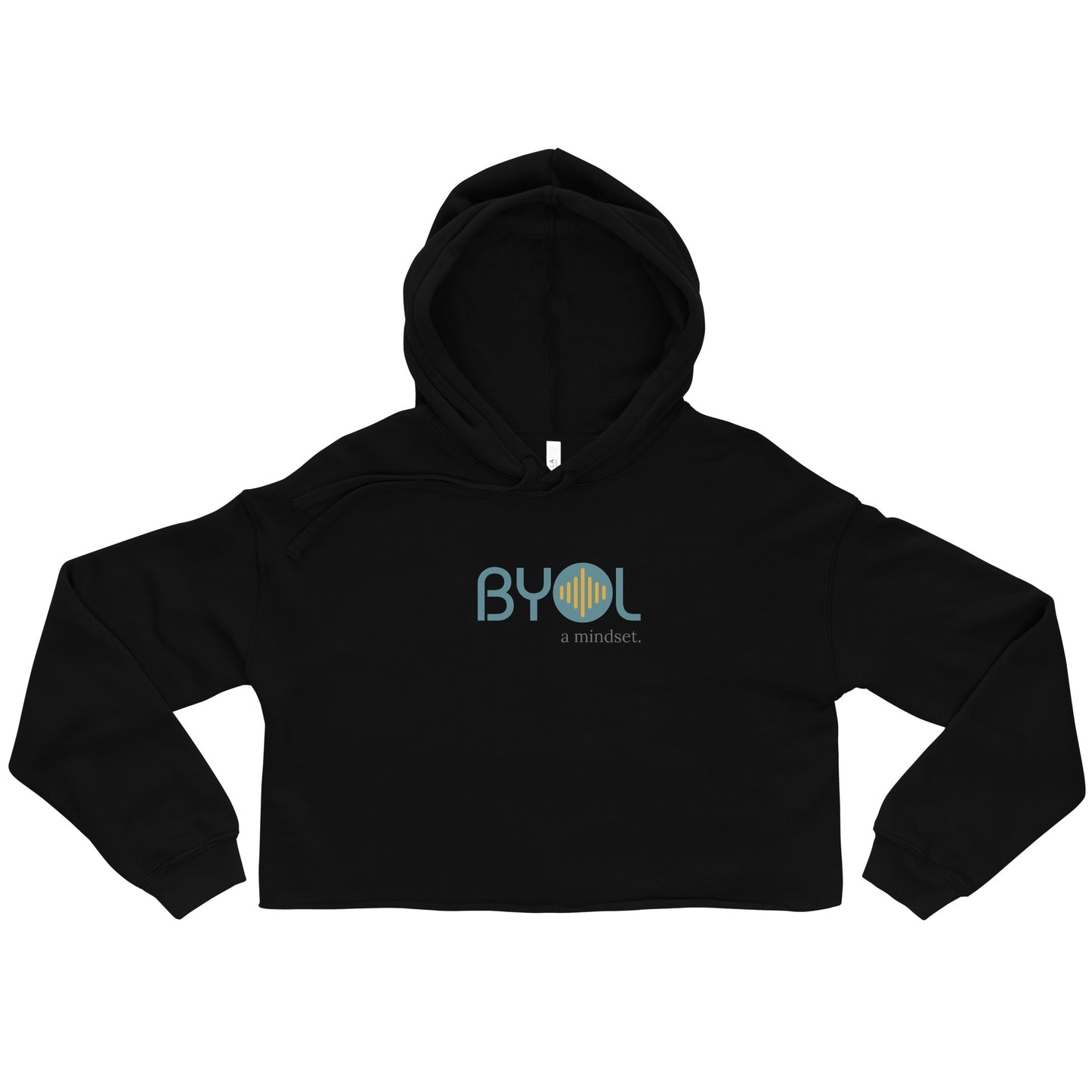 Raw Edge Logo Crop Hoodie | Be You Out Loud